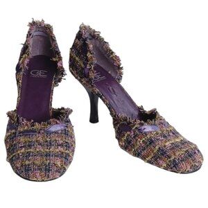 Cause & Effect "Rafe" Boucle Fabric Dorsay Heels- Sz. 7